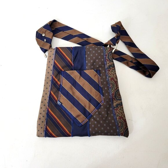 Handcrafted Alice Obie Original Shoulder Bag Patchwork Design With Adjustable St - Picture 2 of 9